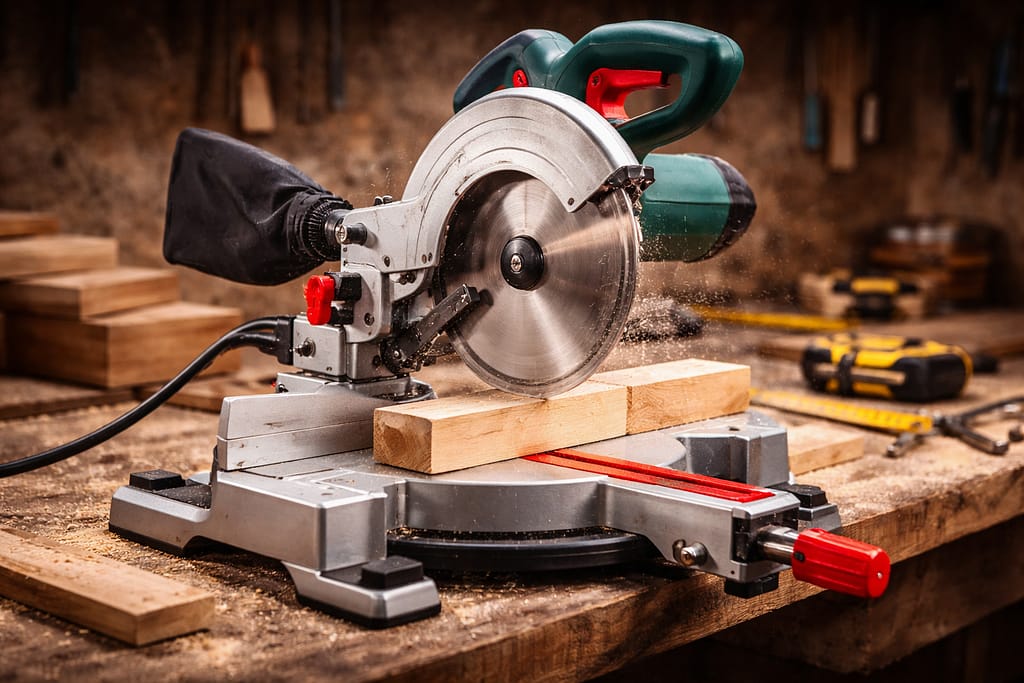 outils de bricolage pour débutant, la scie circulaire