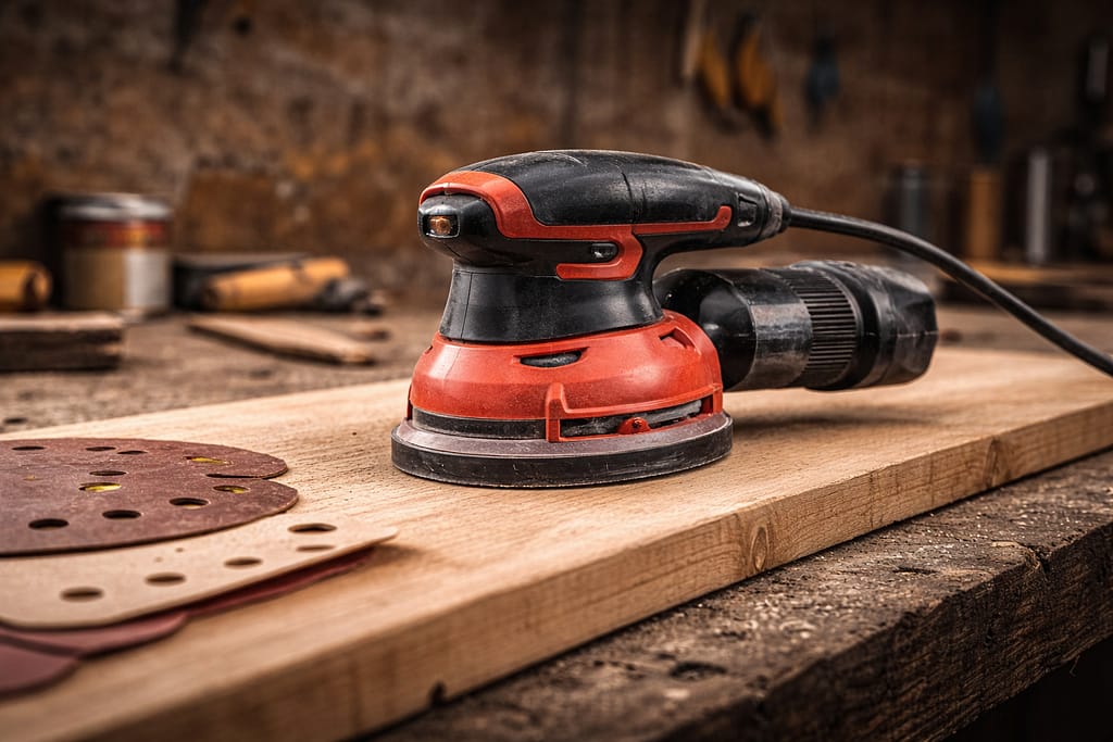 outils de bricolage pour débutant, la ponceuse