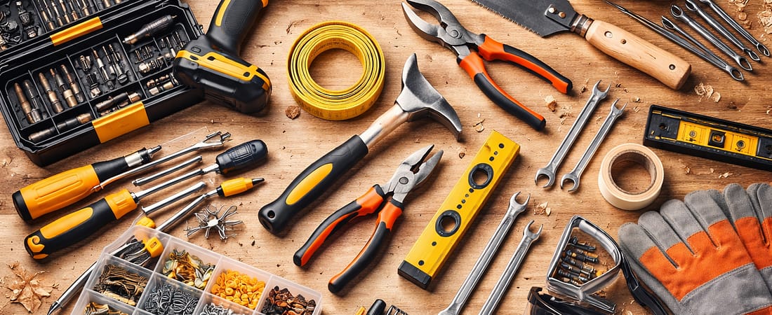 Outillage de base du bricoleur débutant : la liste essentielle (sans se ruiner)